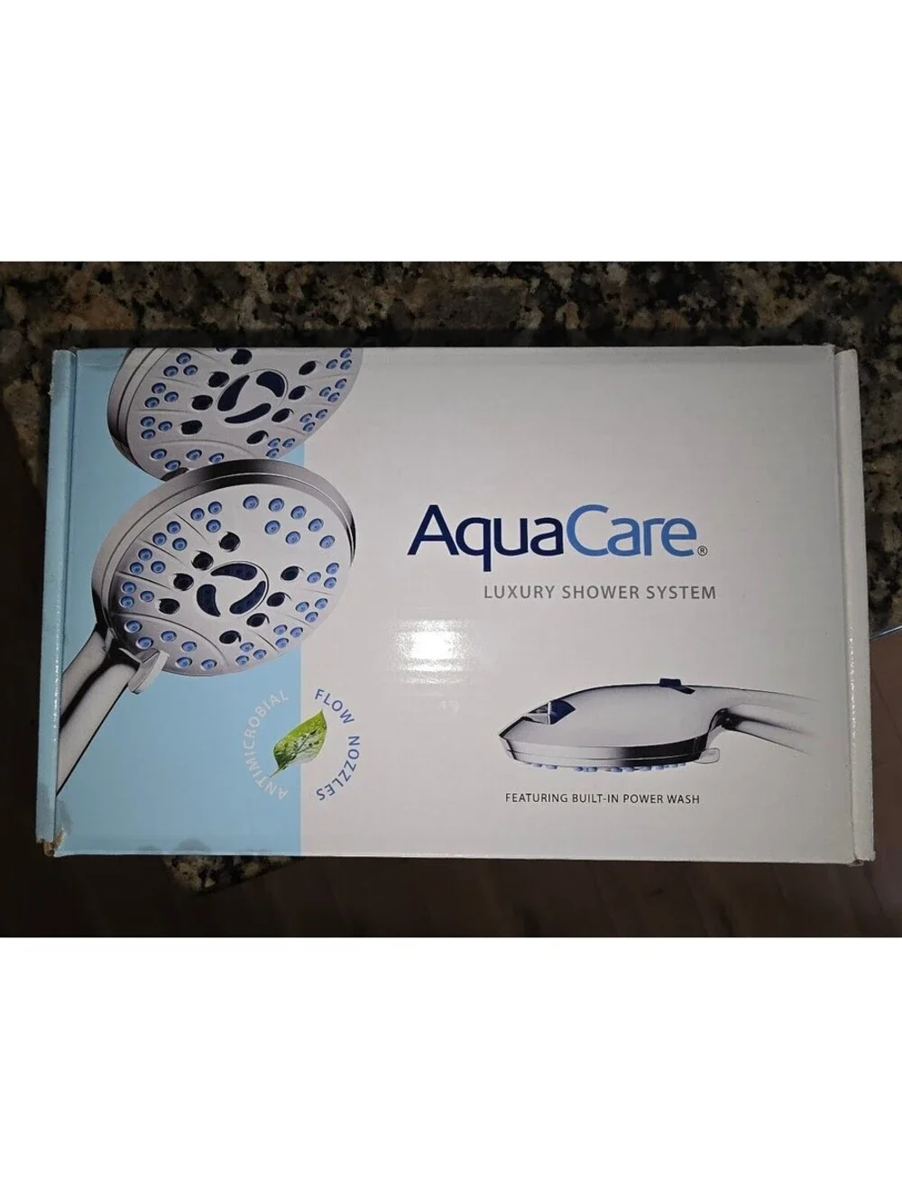 AquaCare Luxury Handheld Shower Head 8-Mode Power Wash